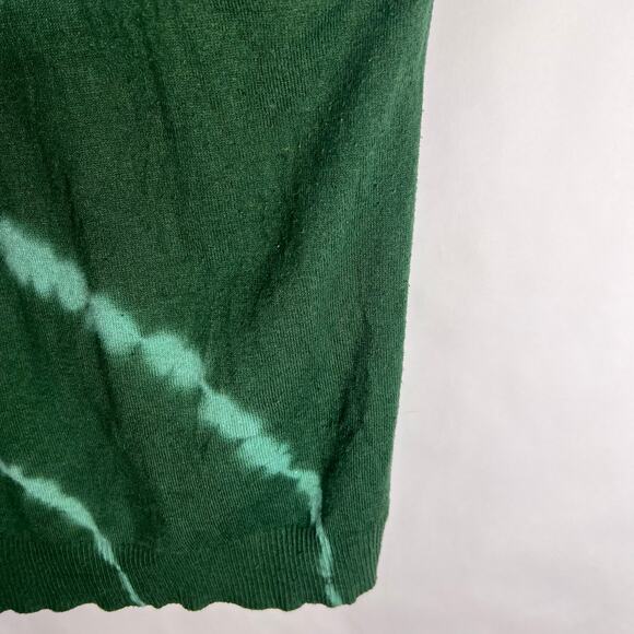 J. Jill Green Tie Dye Sweater, Cotton Blend, Lightweight Pullover, Petite XL - Picture 6 of 14